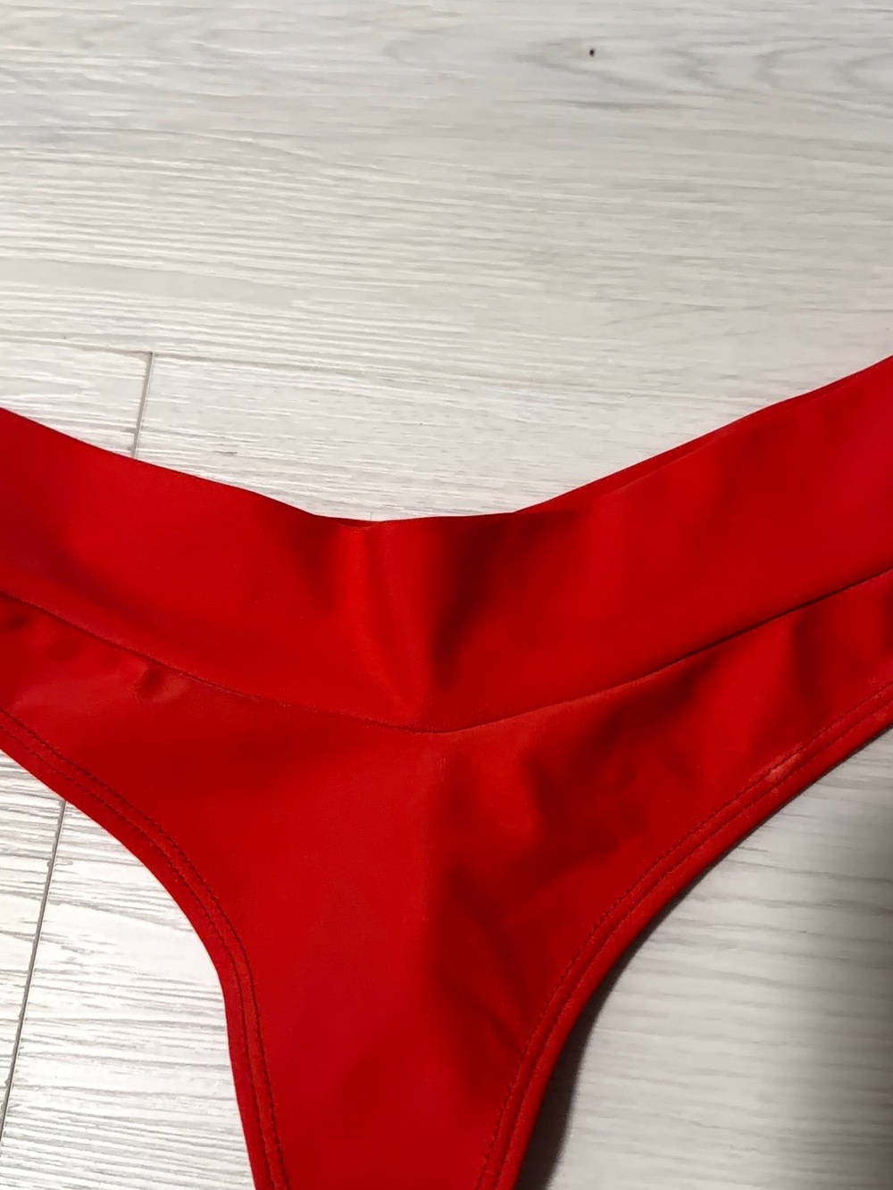 Montce Red High-Cut Bikini Bottom